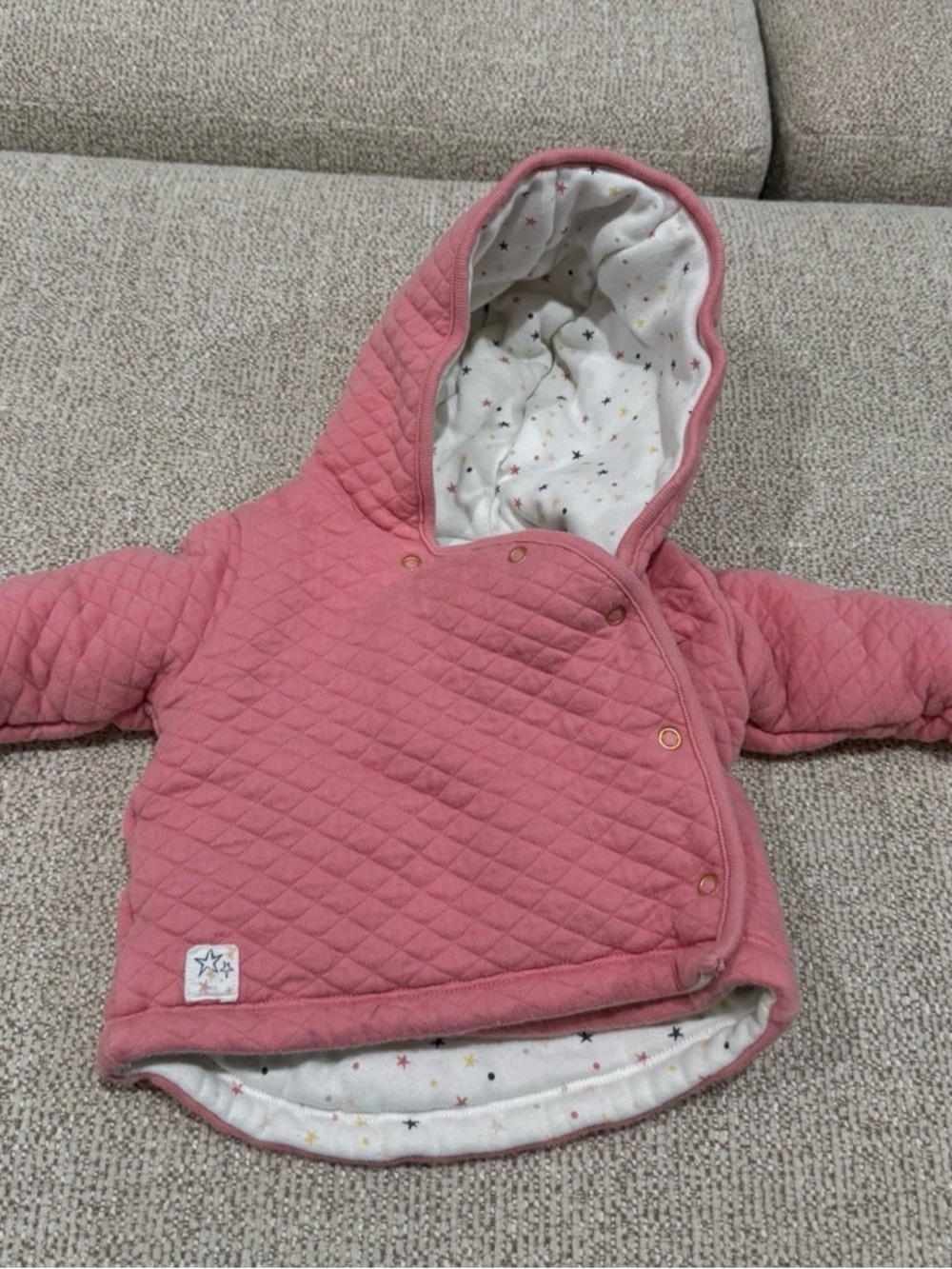 Toddler Quilted Hooded Jacket - Pink